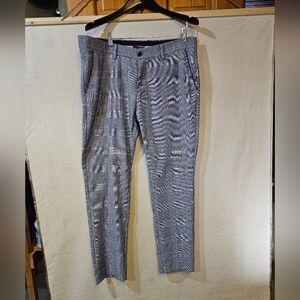 T.R Premium Men's Blue and White Checkered Pants